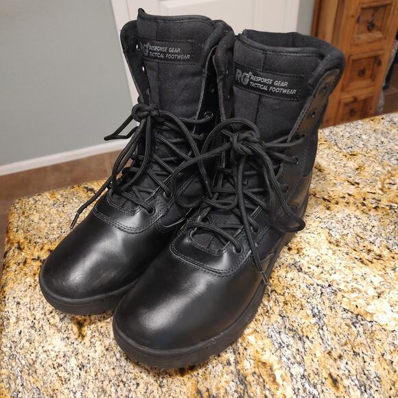 Response Gear Tactical Footwear Black Boots Size 13 USA Model 1077 - Picture 2 of 12